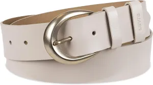 Levi's Women's Casual Soft Leather Jean Belt with Rounded Buckle