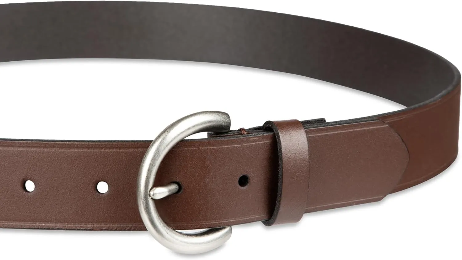 Levi's Women's Casual Soft Leather Jean Belt with Rounded Buckle
