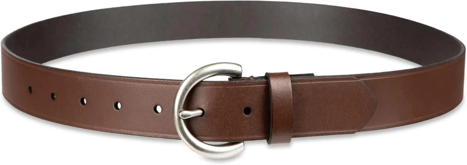 Levi's Women's Casual Soft Leather Jean Belt with Rounded Buckle