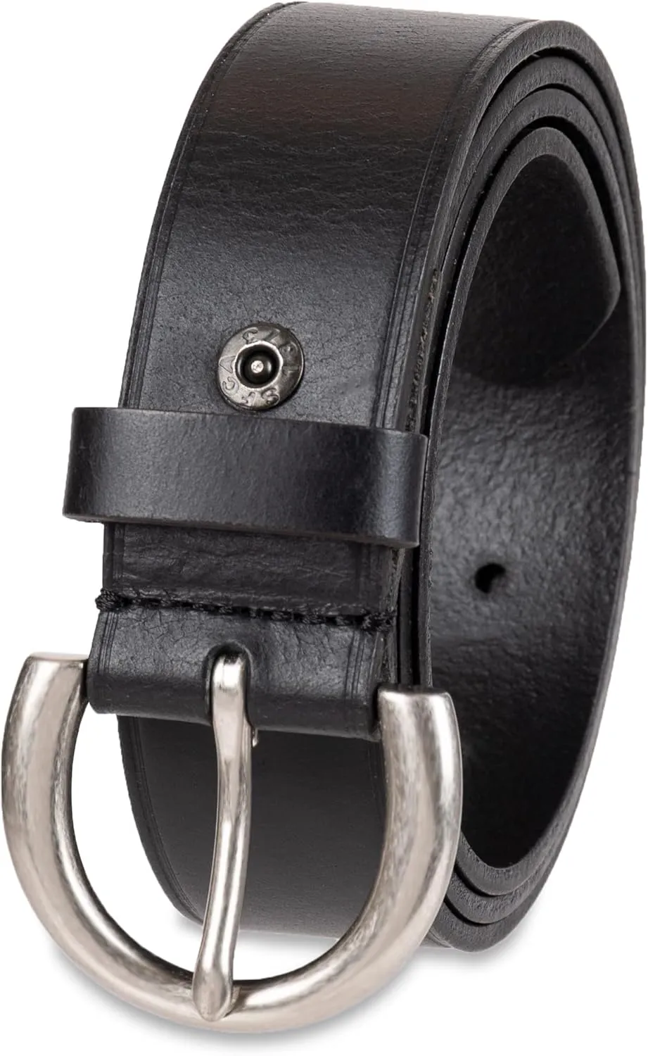 Levi's Women's Casual Soft Leather Jean Belt with Rounded Buckle