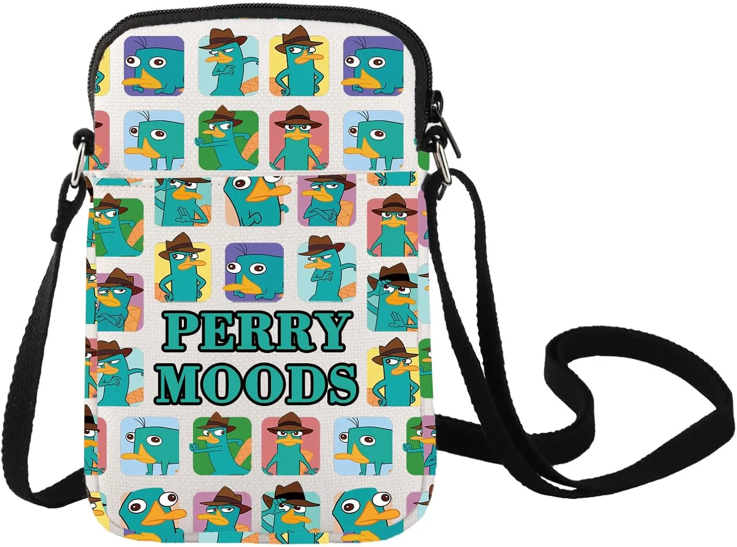 LEVLO Perry The Platypus Crossbody Bag OWCA Agent P Fans Gift Perry Moods Shoulder Bag Platypus Perry Merchandise