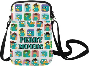LEVLO Perry The Platypus Crossbody Bag OWCA Agent P Fans Gift Perry Moods Shoulder Bag Platypus Perry Merchandise