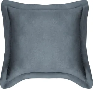 Levtex Home - 100% Linen - Euro Sham - Washed Linen - Denim Blue - Sham Size (26x26in.), No Insert