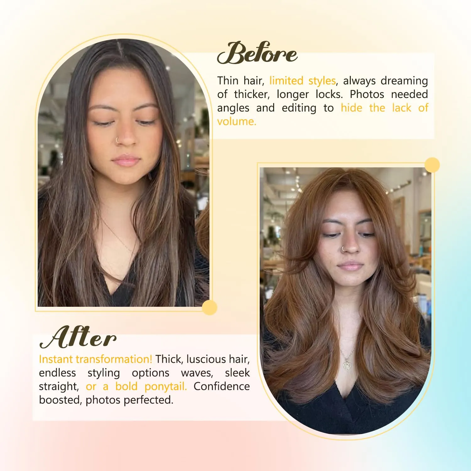 Light Brown Clip in Hair Extensions 15 Inch 75g Ntural Straight Remy Human Hair #6 Chestnut Brown Hair Extensions Clip in Soft Silky Straight Hair