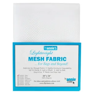 Lightweight Mesh Fabric in White