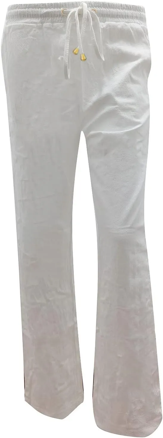 Linen Pants Women Loose Fit Cotton Pants Lightweight Summer Pants Loose Trousers Pants Casual High Waist Pants