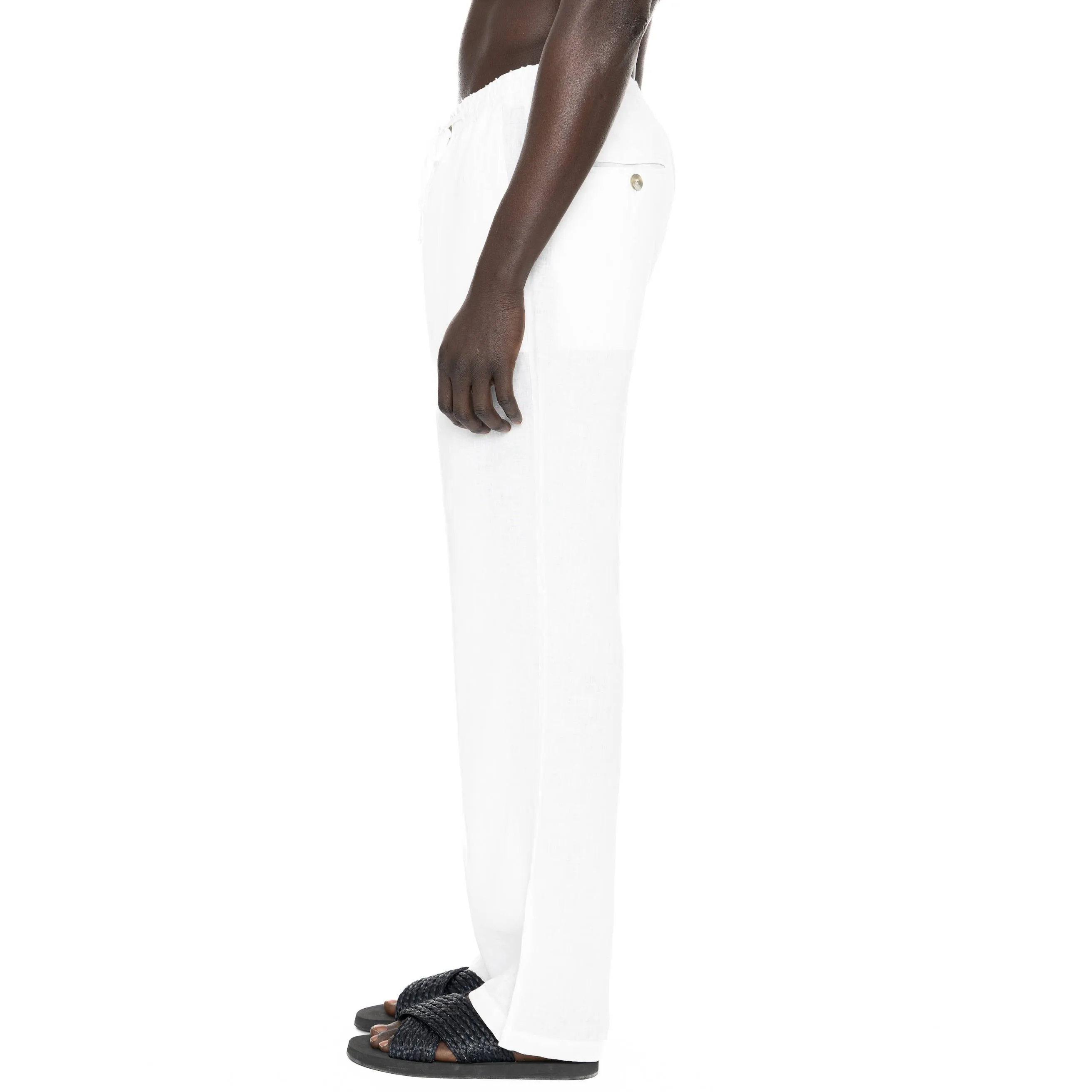 LINEN TROUSER WITH DRAWSTRING