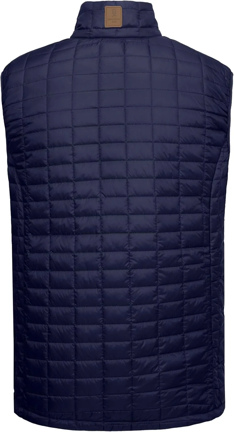 Little Donkey Andy Men's Puffer Vest, Lightweight Warm Sleeveless Jacket for Hiking Travel Golf