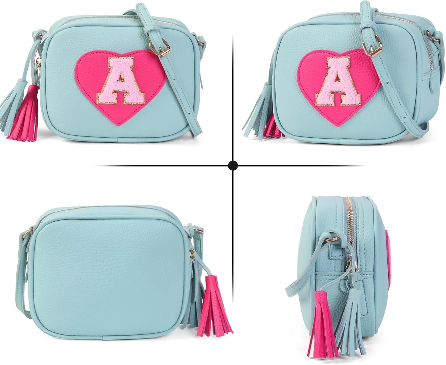 Little Girls Purse, Kids Heart Purse, Cute Crossbody Bag with Small Teens Girls Wallet Gift