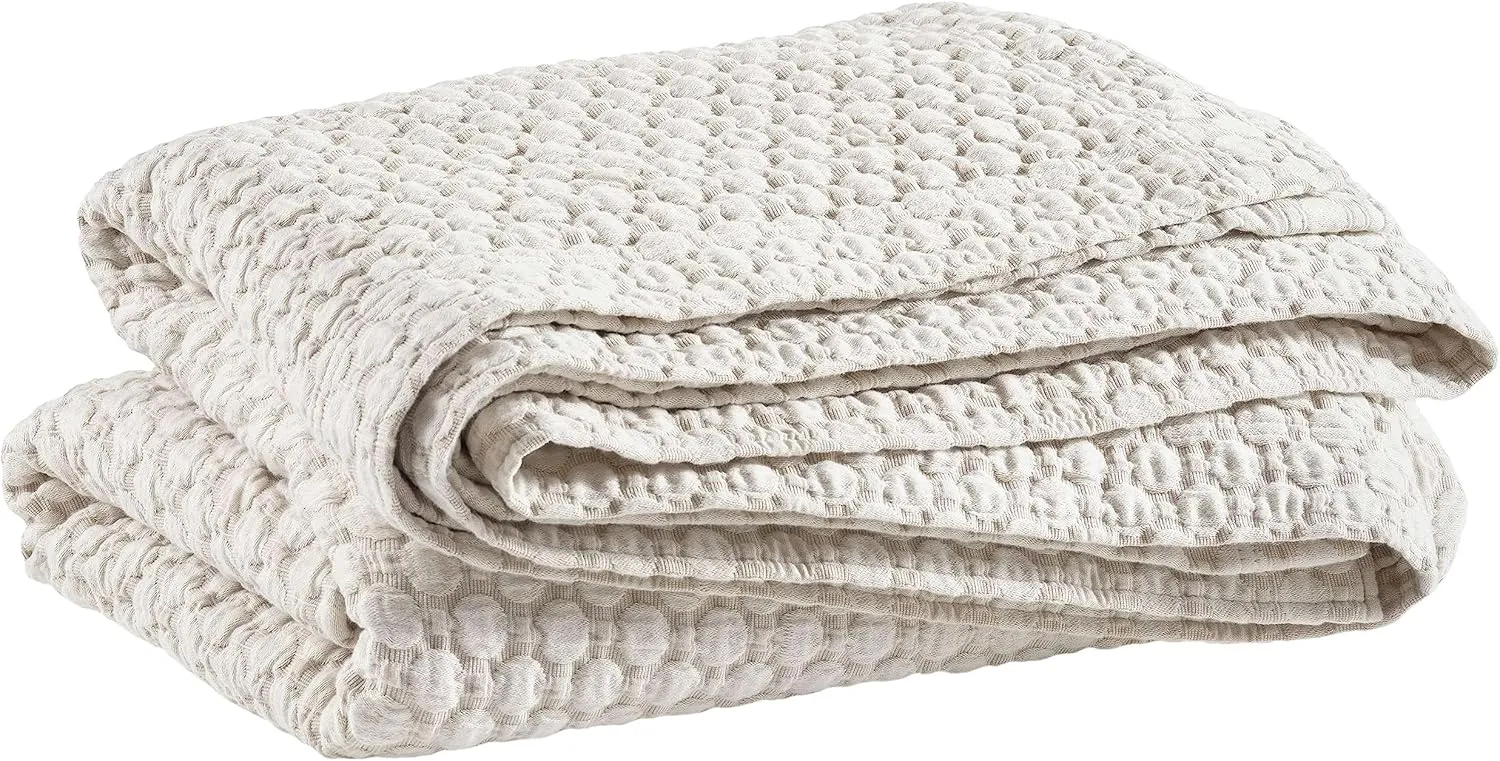 Lodi Sand Matelasse Coverlet, King Size, Neutral Solid Pattern