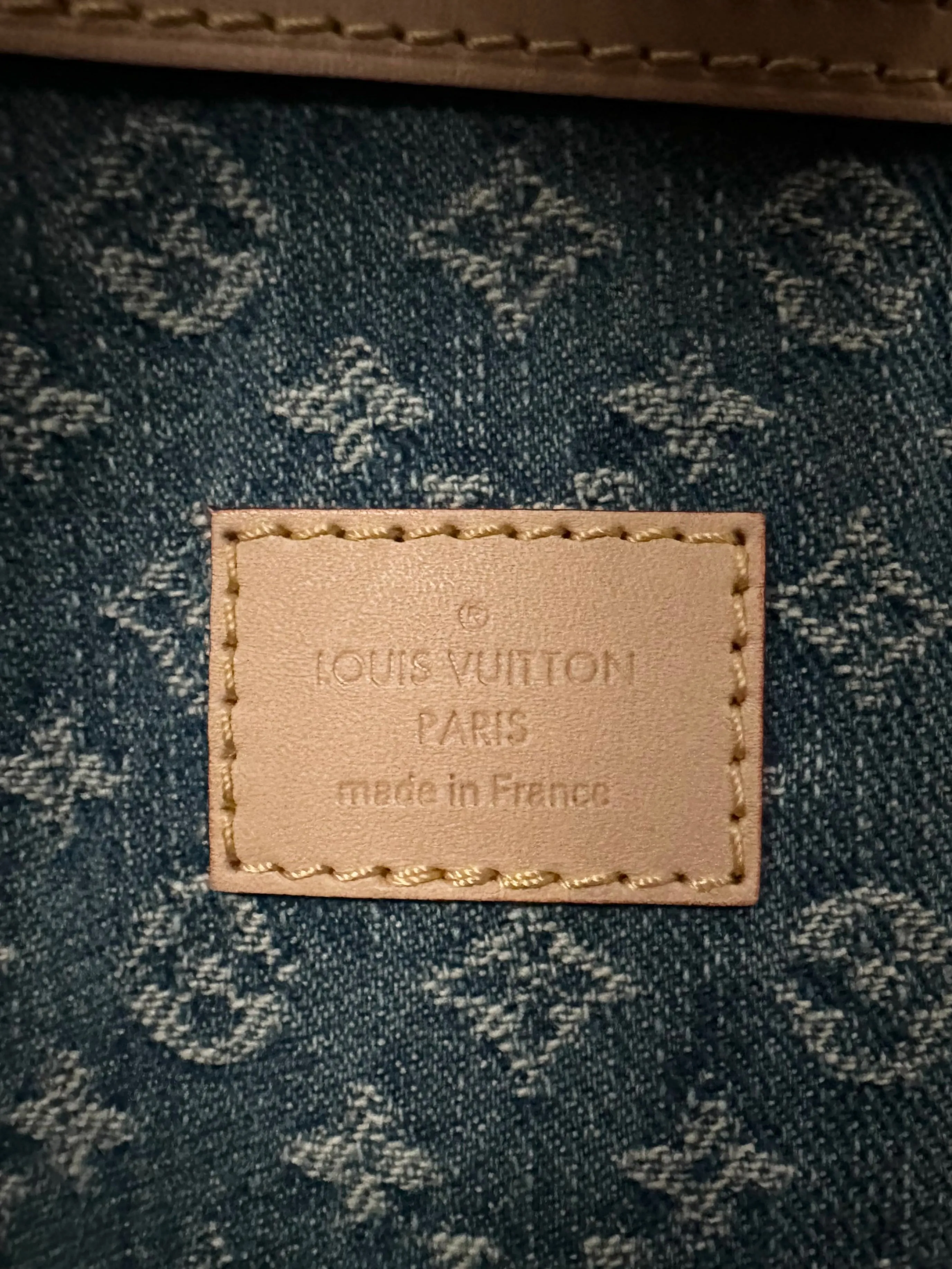 Louis Vuitton Denim Keepall Bandouliere 45 LV Remix