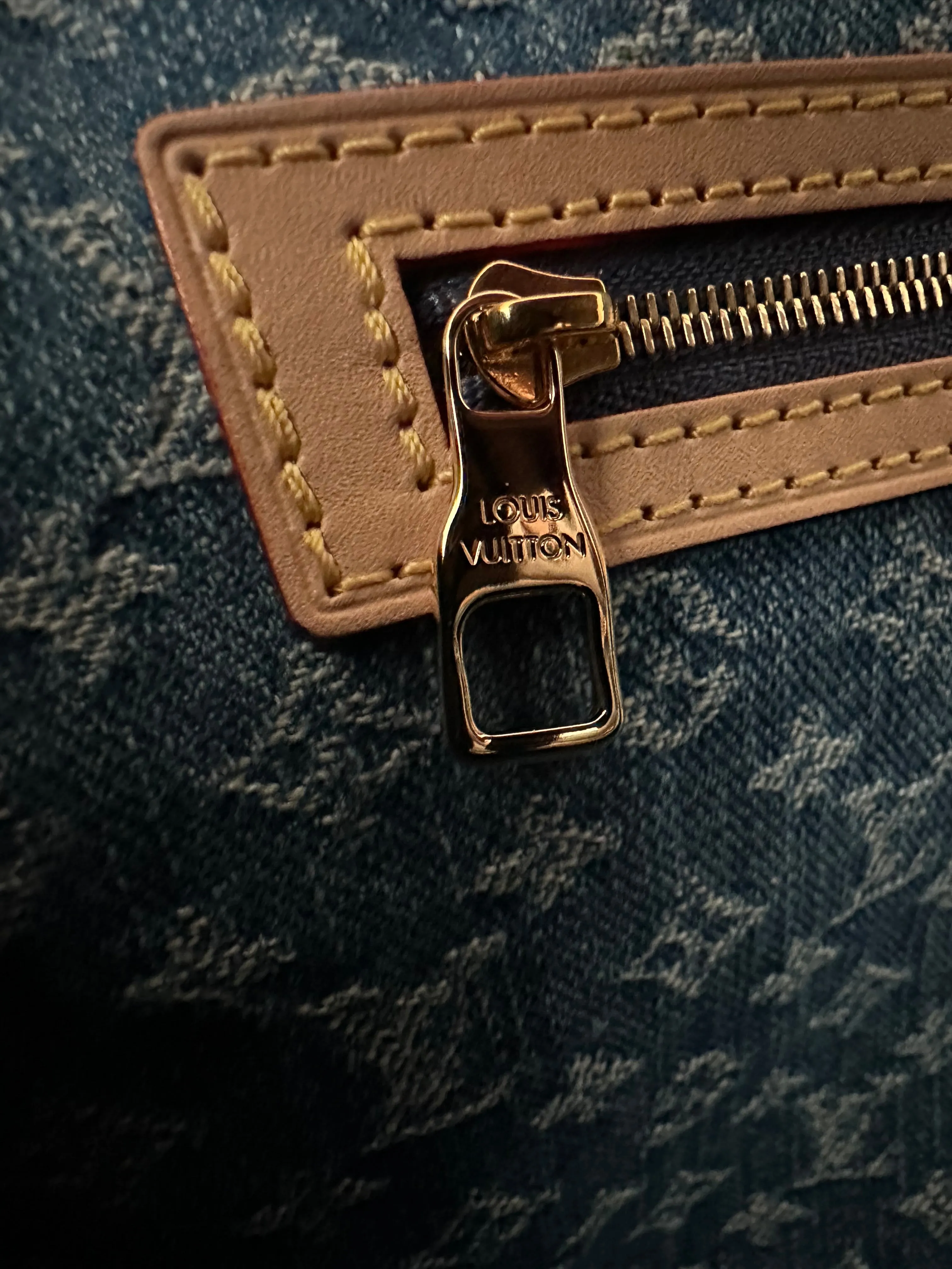 Louis Vuitton Denim Keepall Bandouliere 45 LV Remix