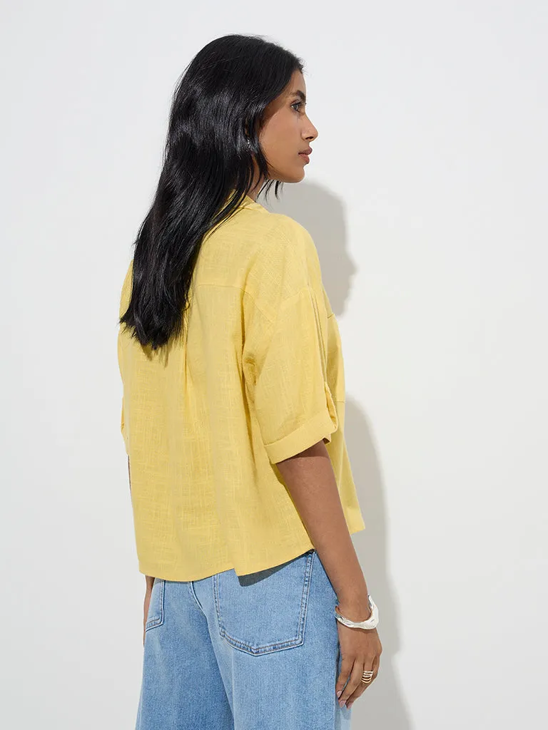 LOV Yellow Solid Shirt