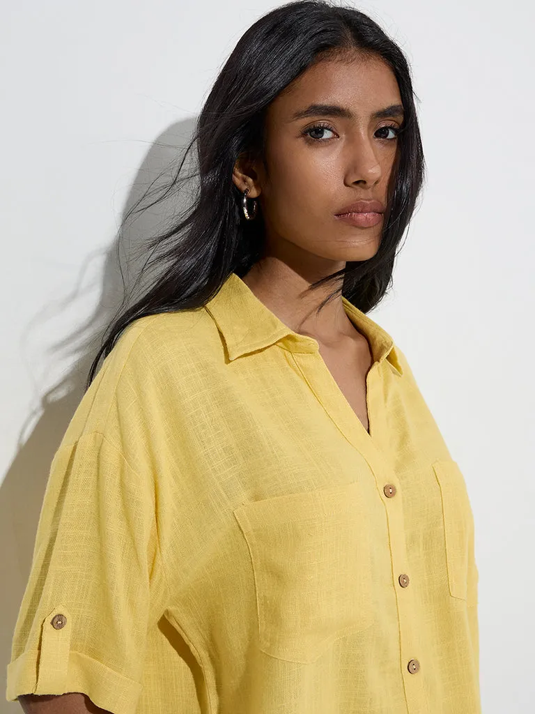 LOV Yellow Solid Shirt