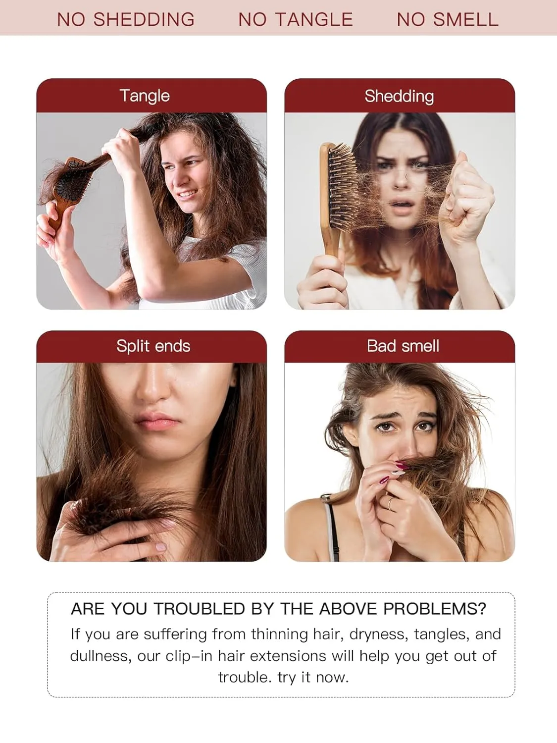 LOVELINE Clip in Hair Extensions Real Human Hair, 100% Remy Human Hair Extensions Clip Ins for Women, 7Pcs 20Inch 120g, Chocolate Brown