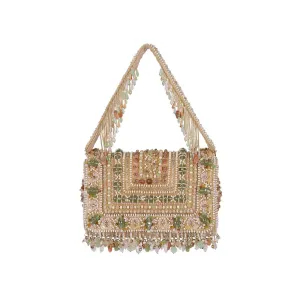 Lovetobag Amara Flapover Clutch Sublime Pastel Multi with Handle