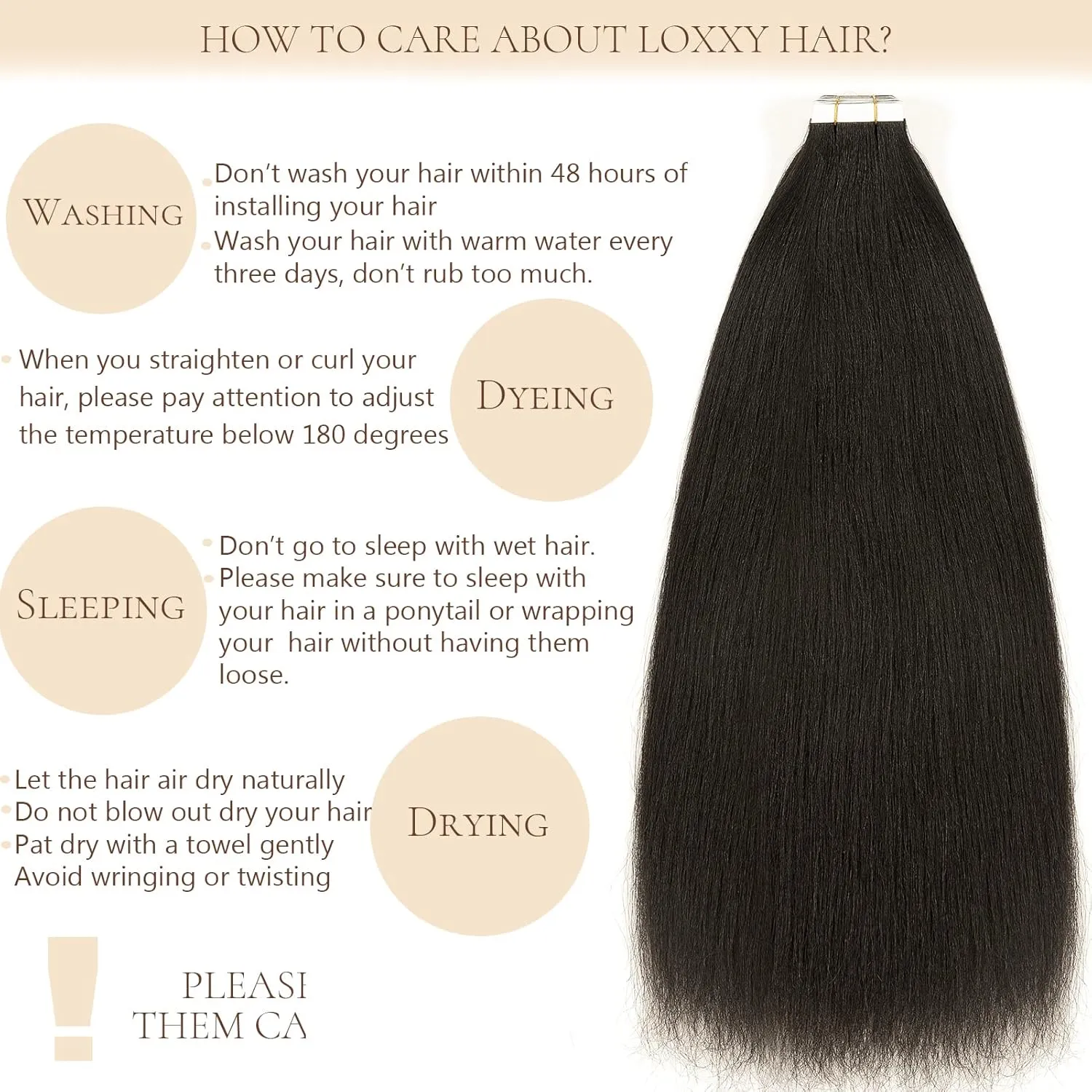 Loxxy Yaki Straight Tape in Hair Extensions Human Hair Black Women 16pcs 40g Seamless Skin Weft Yaki Tape in Extensions Human Hair Natural Black Full Head Remy Kinky Straight Tape Ins 12inch