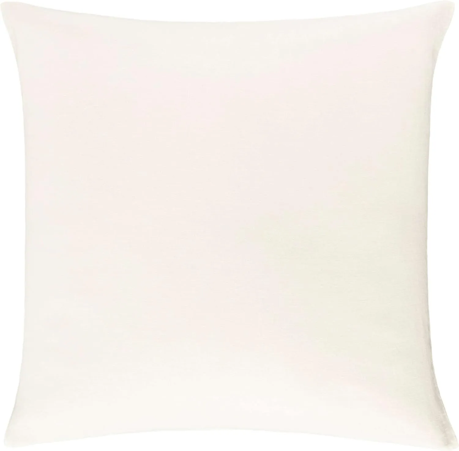 Lush Linen Ivory Duvet Sham, Euro Size, Ivory Solid Pattern
