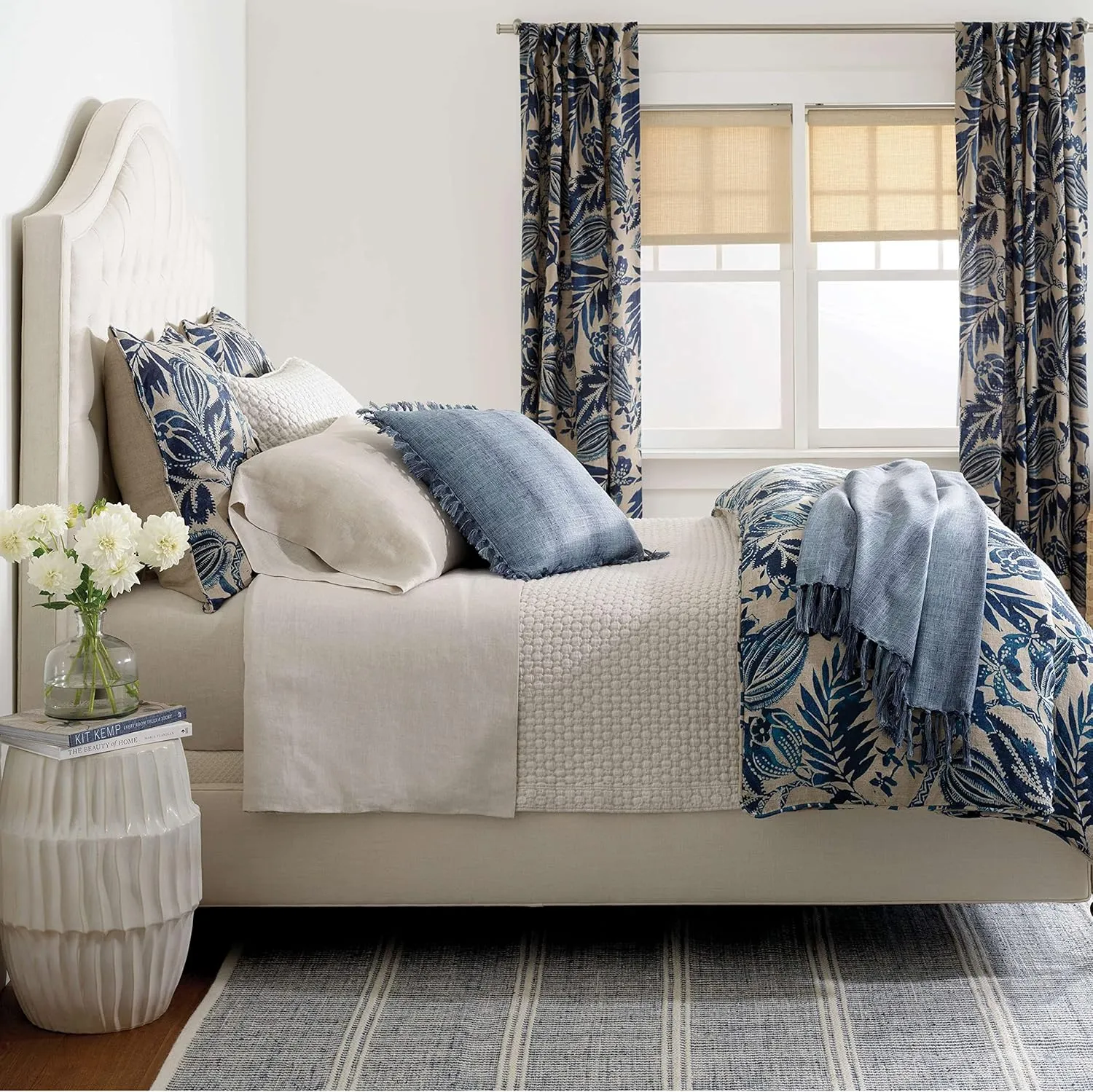 Lush Linen Natural Sheet Set, Queen Size, Neutral Solid Pattern
