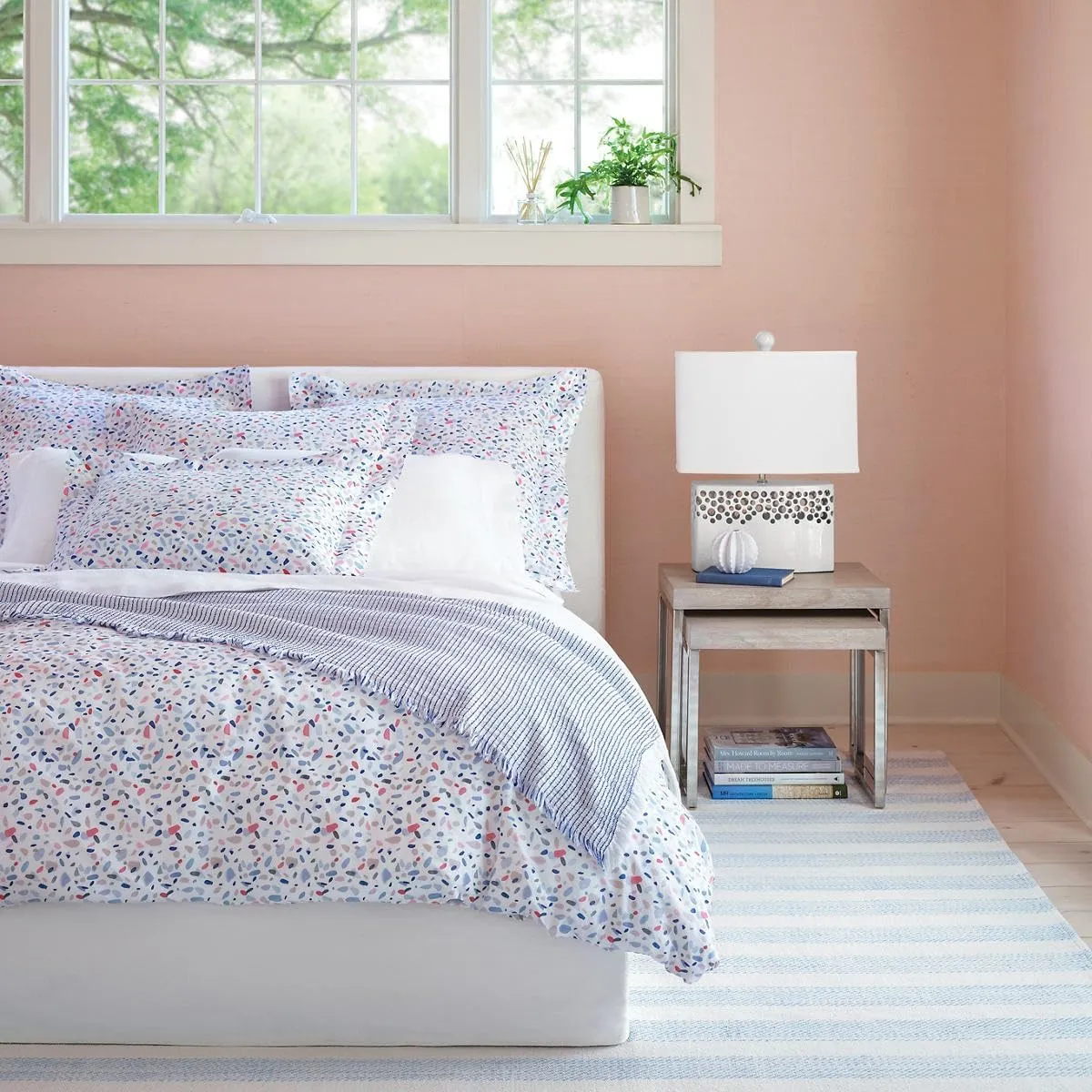 Lush Linen White Pillowcases, King Size, White Solid Pattern