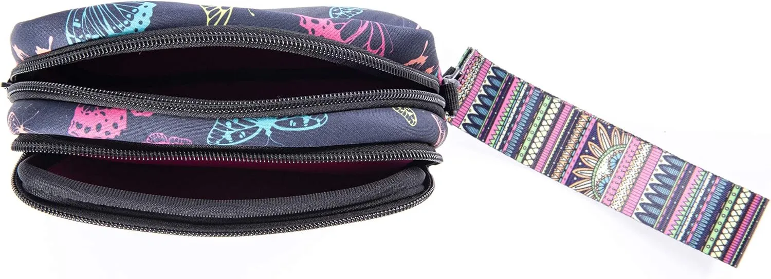 Luvo - Neoprene Mobile Wristlet Clutch Bags - Smartphone Holder Pouch