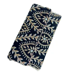 Luxurious Velvet Beads Handmade Clutch