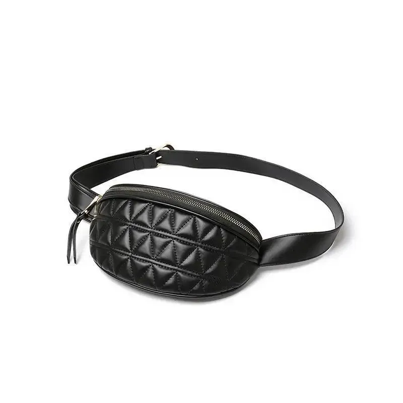 Luxurious Women PU Leather Waist Bags Waterproof Belt Bag Cross Body Fanny Pack Travel Bum Bag