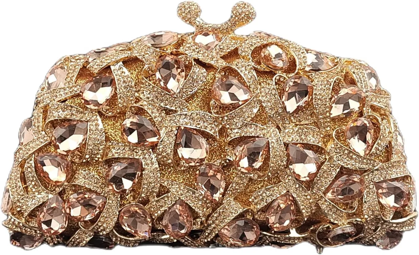 Luxury Crystal Clutch Women Glitter Rhinestone Evening Bag for Party Wedding