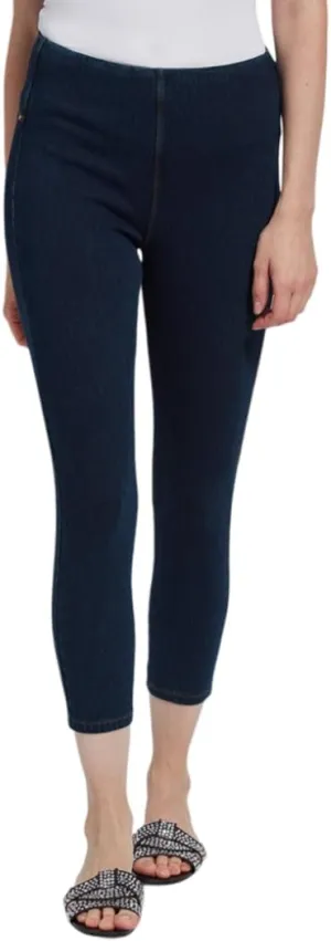 Lyssé Women's Denim Toothpick Crop Legging