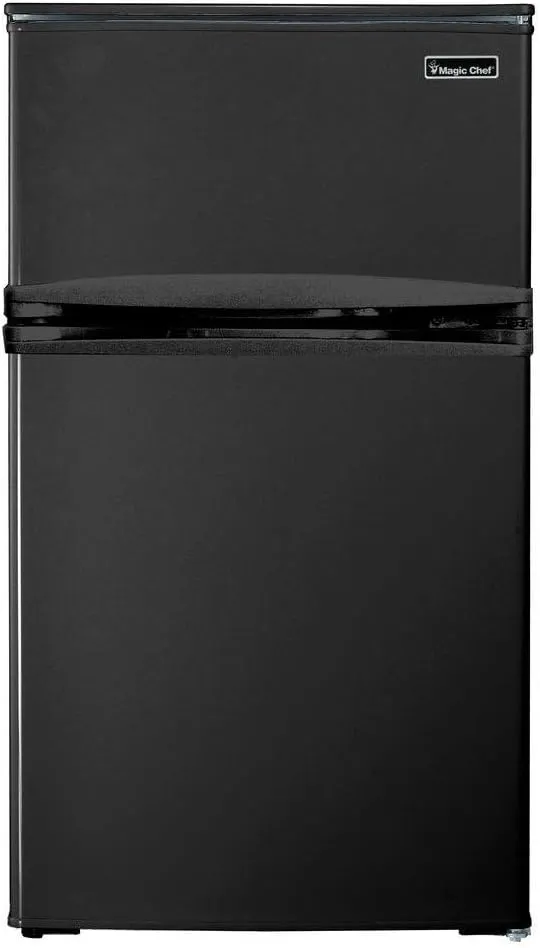 Magic Chef HMDR310BE 3.1 cu. ft. Mini Refrigerator in Black With Can Dispenser and Removable Shelves