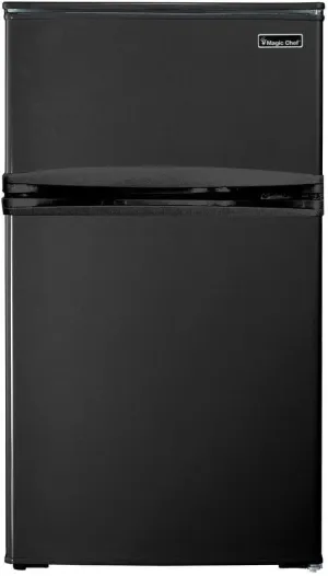 Magic Chef HMDR310BE 3.1 cu. ft. Mini Refrigerator in Black With Can Dispenser and Removable Shelves