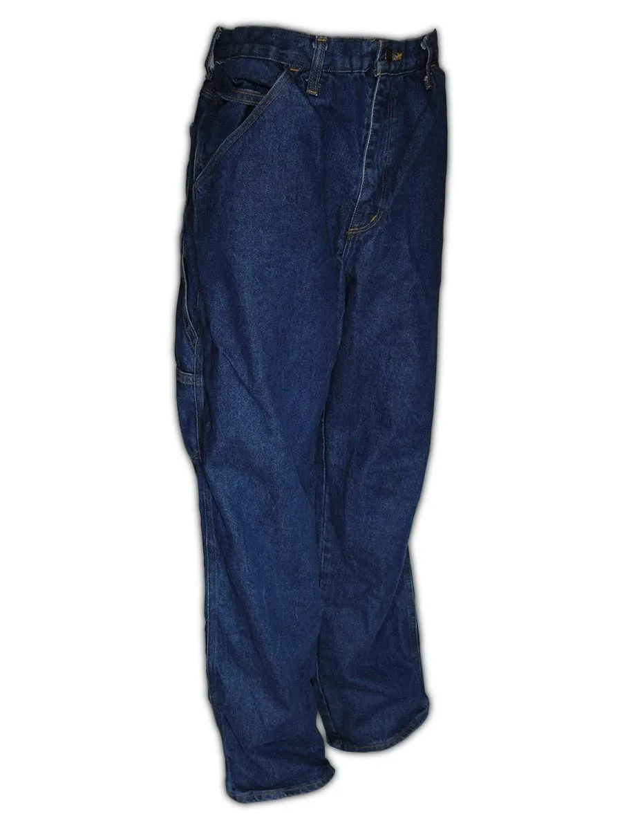 MAGID FRID600-36U A.R.C. 100% Cotton Indura Denim Unhemmed Jeans, Carpenter Style, 36", Blue