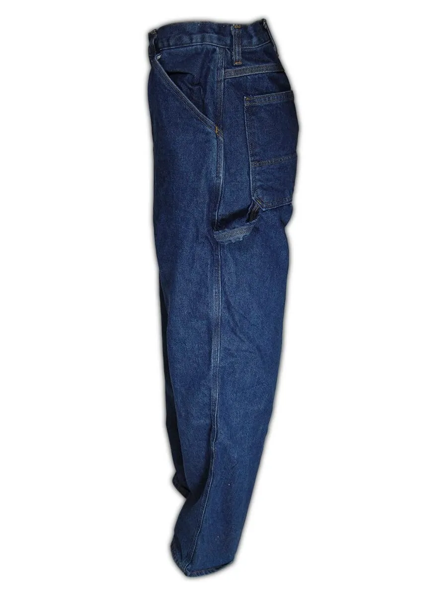 MAGID FRID600-36U A.R.C. 100% Cotton Indura Denim Unhemmed Jeans, Carpenter Style, 36", Blue