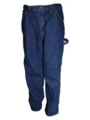 MAGID FRID600-36U A.R.C. 100% Cotton Indura Denim Unhemmed Jeans, Carpenter Style, 36", Blue
