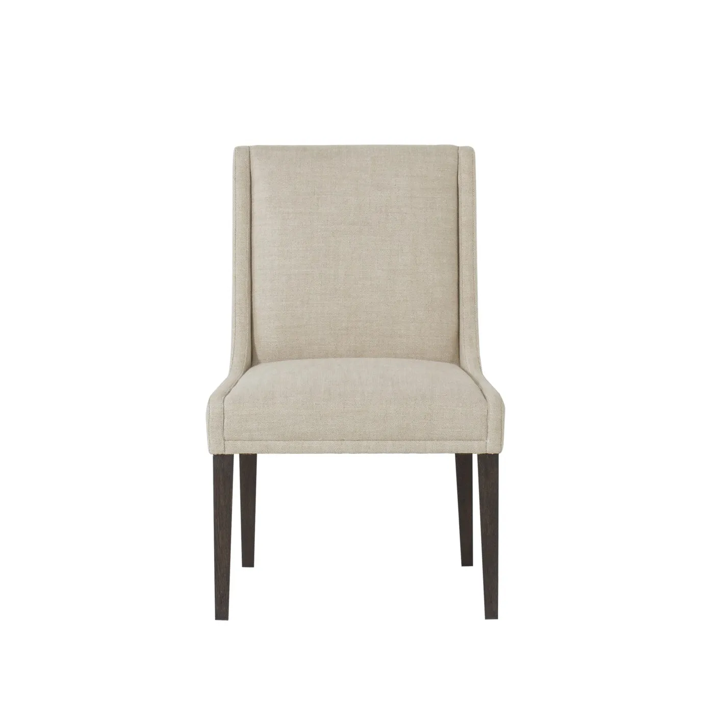 Maison 55 STACEY DINING CHAIR - TEXTURED LINEN FABRIC / WRIGHT FINISH