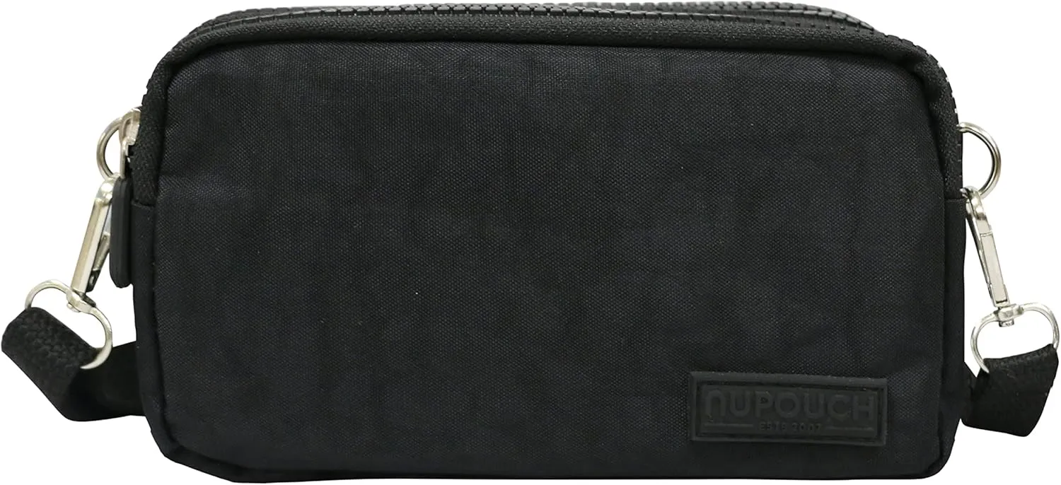 Malibu Crossbody Mini Bag Washed Nylon Clutch Adjustable Strap