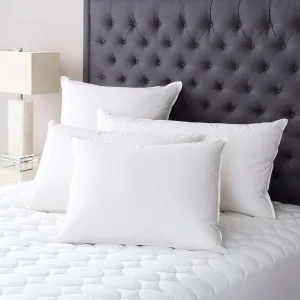 Meditation Down Pillow Soft, King Feet, White Solid Pattern