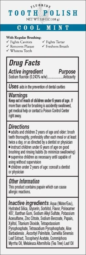 Melaleuca Whitening Tooth Polish Paste with Fluoride 3.8oz — Cool Mint