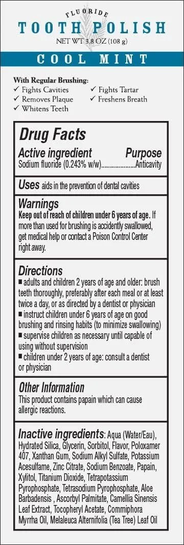 Melaleuca Whitening Tooth Polish Paste with Fluoride 3.8oz — Cool Mint