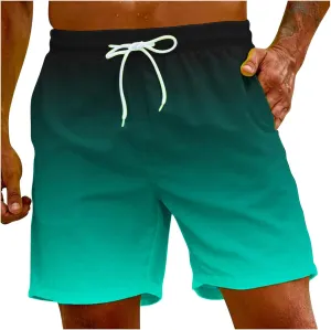 Men Draws Pants Color Casual Lace-up Fashion Beach Summer Shorts Men's Solid Men's Board Shorts Shorts Men Mens Swim