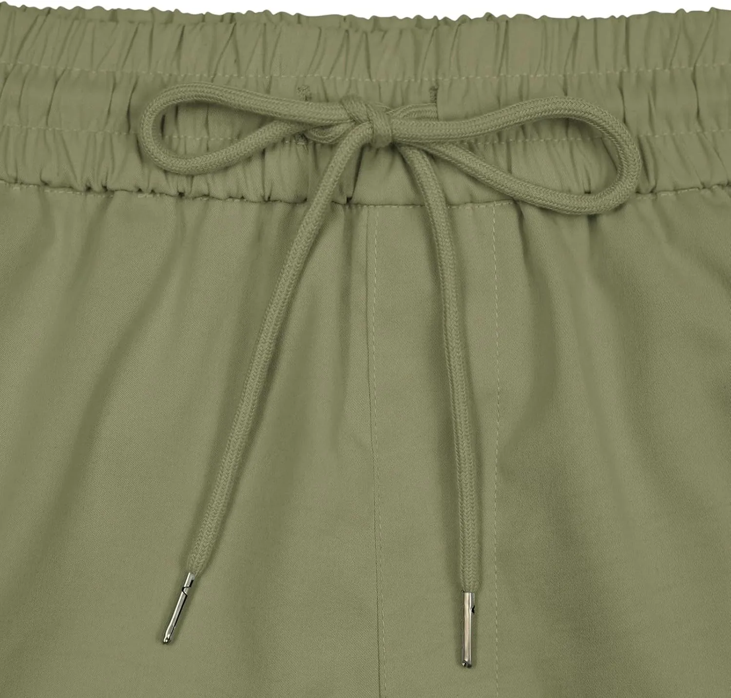 Mens Cargo Casual Shorts Lightweight Stretch Athletic Short Elastic Waistband with Pockets Hiking Workout Beach Pants