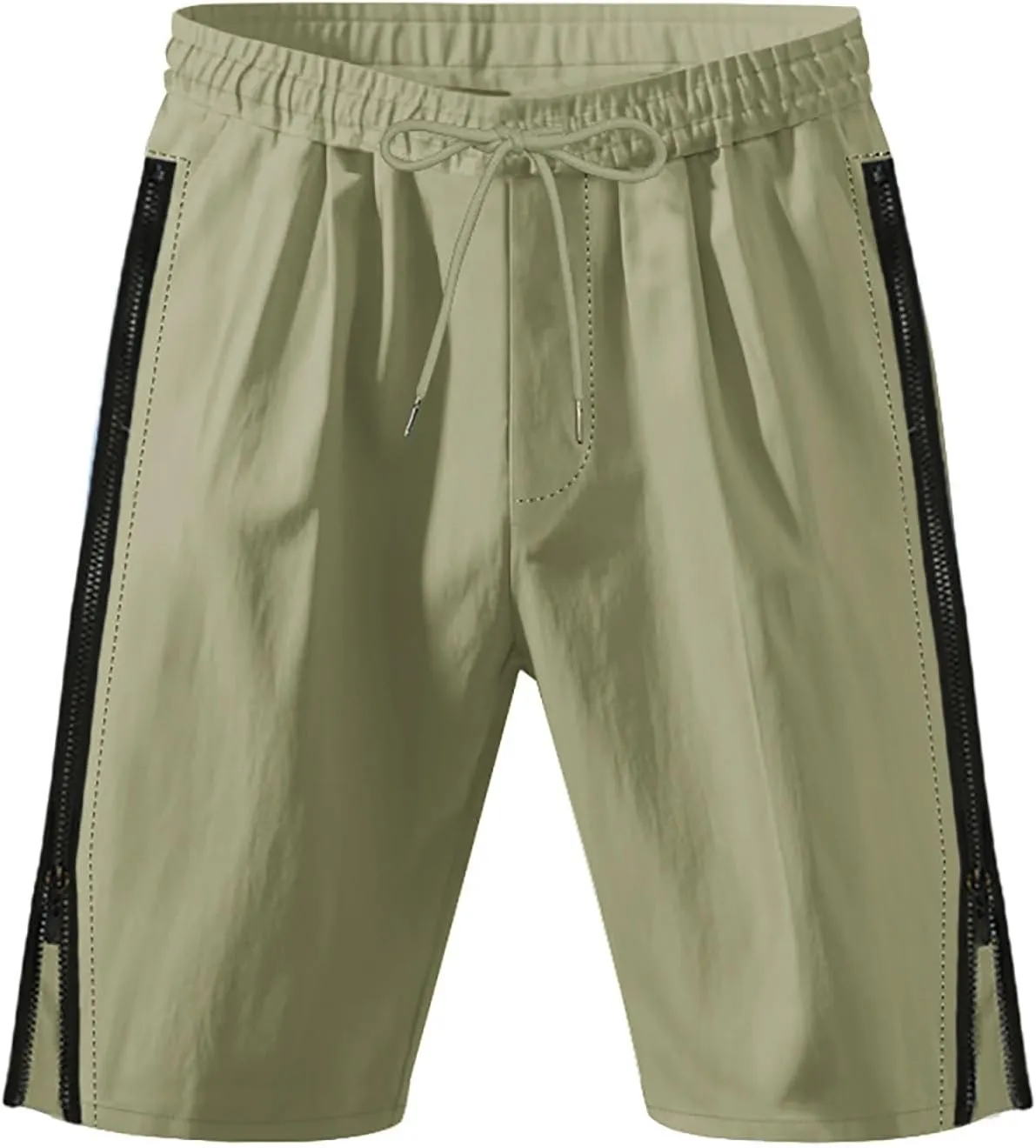 Mens Cargo Casual Shorts Lightweight Stretch Athletic Short Elastic Waistband with Pockets Hiking Workout Beach Pants
