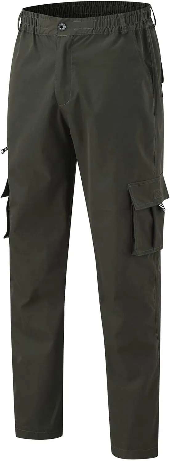 Men's Cargo Tactical Pants Hat Multi Woven Pocket Foot Rope Solid Pants Street Cargo Tie Cargo Pockets Casual