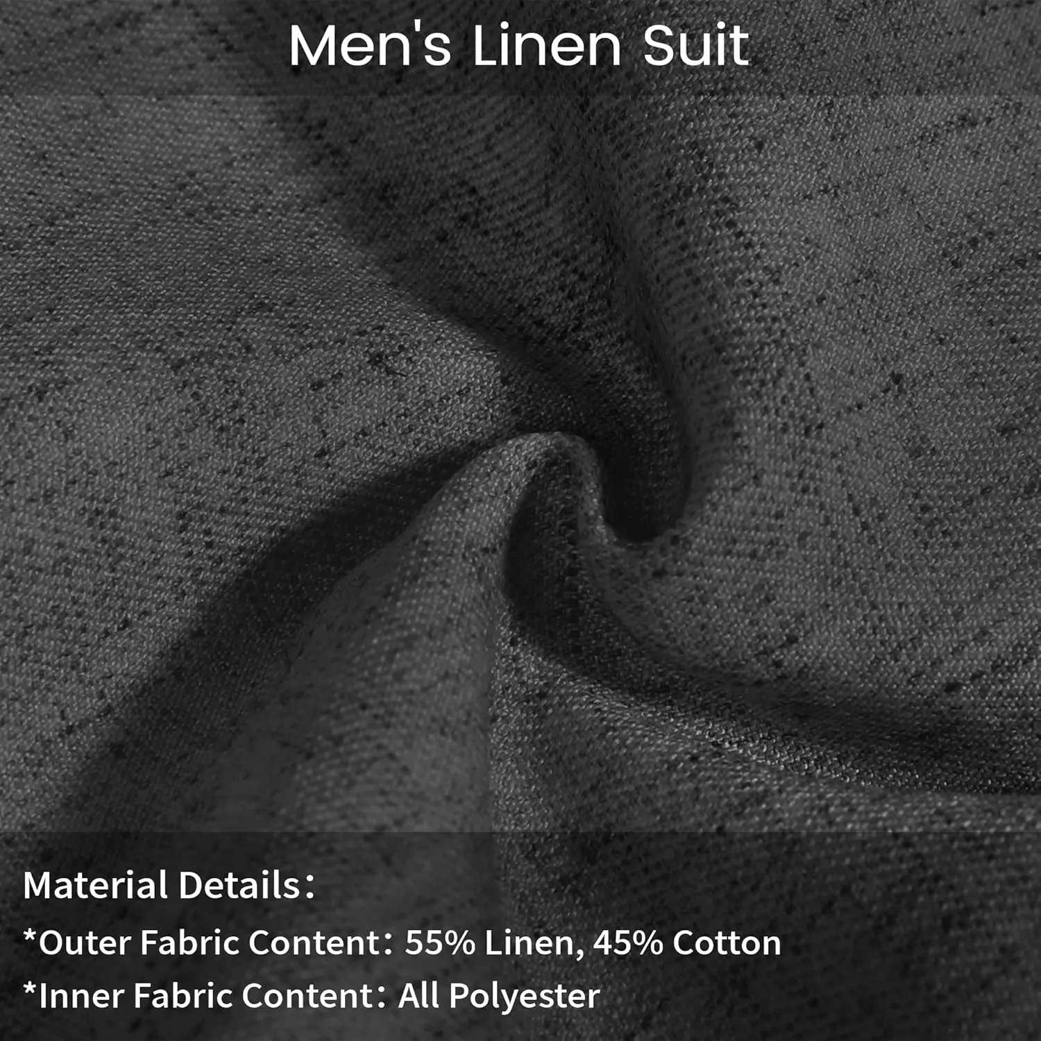 Men's Casual Linen Suit Set 2 Piece Slim Fit Wedding Suits Prom Groomsmen Suit Tuxedos Beach Suits Vest Pants