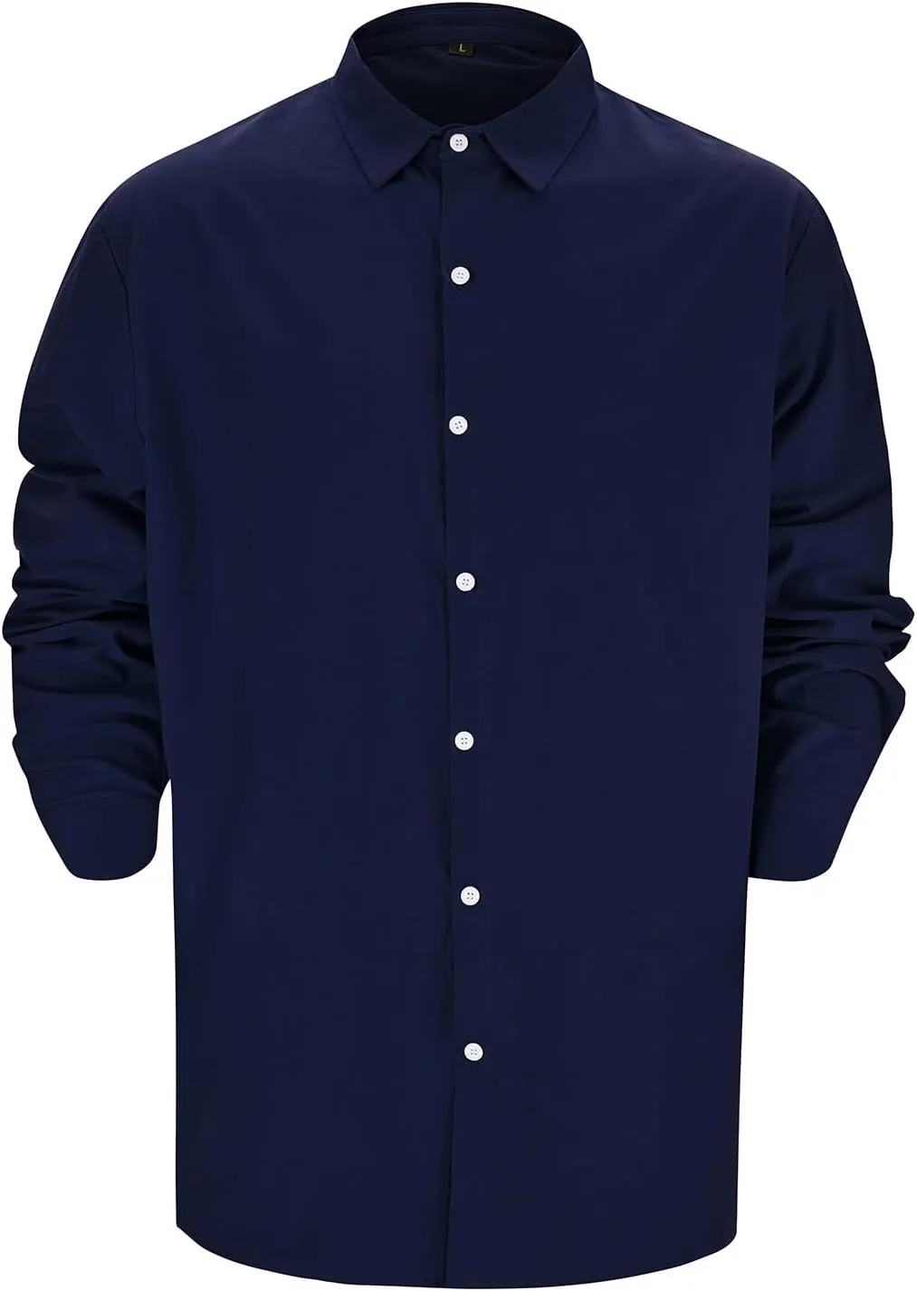 Mens Cotton Linen Shirts Long Sleeve Casual Shirt Summer Buttons Down Solid Plain Roll Up Sleeve Summer Beach