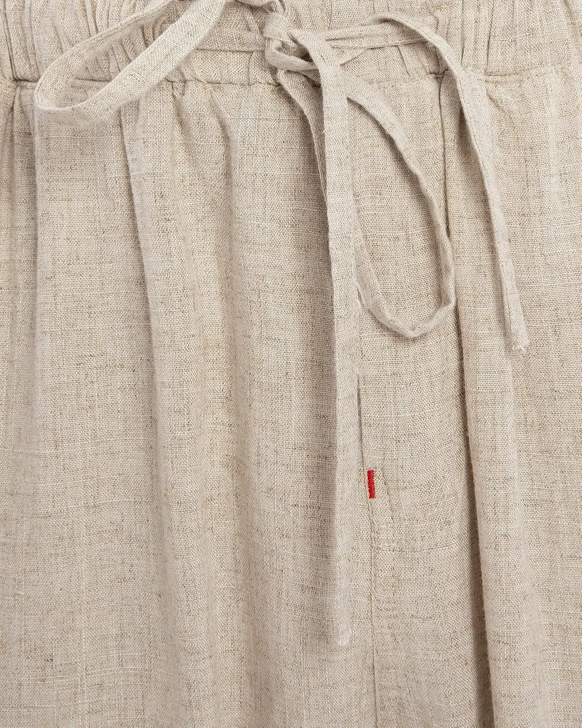 Men's Drawstring Loose Linen Beach Pants Lightweight Elastic Waist Yoga Lounge Cotton Trousers Pajamas