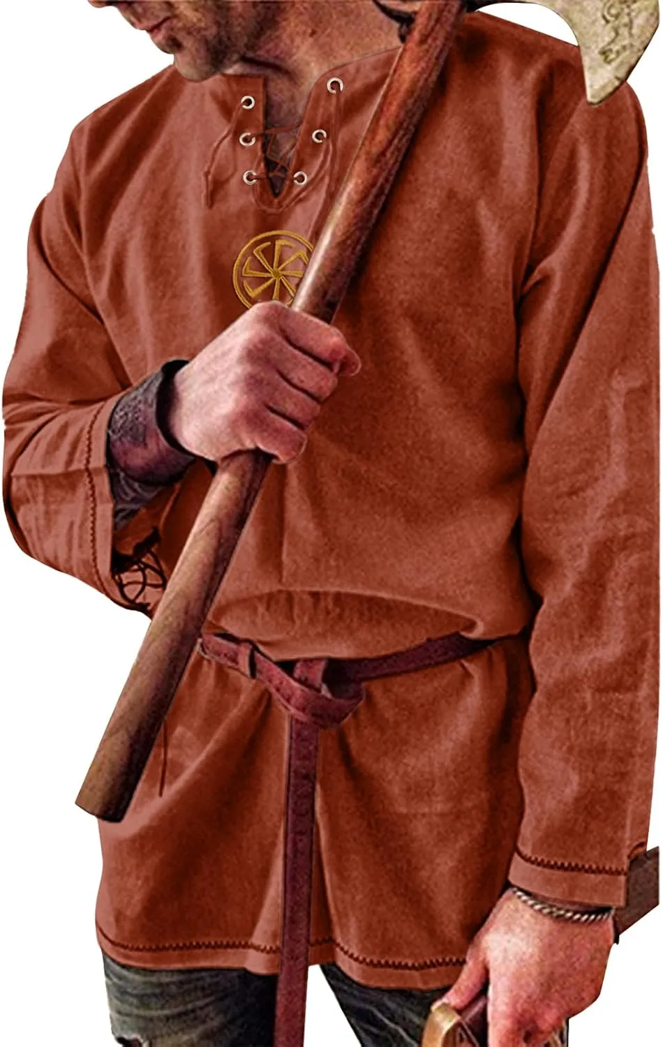 Men's Fashion Cotton Linen Shirt Long Sleeve Solid Color Ethnic Beach Yoga Top