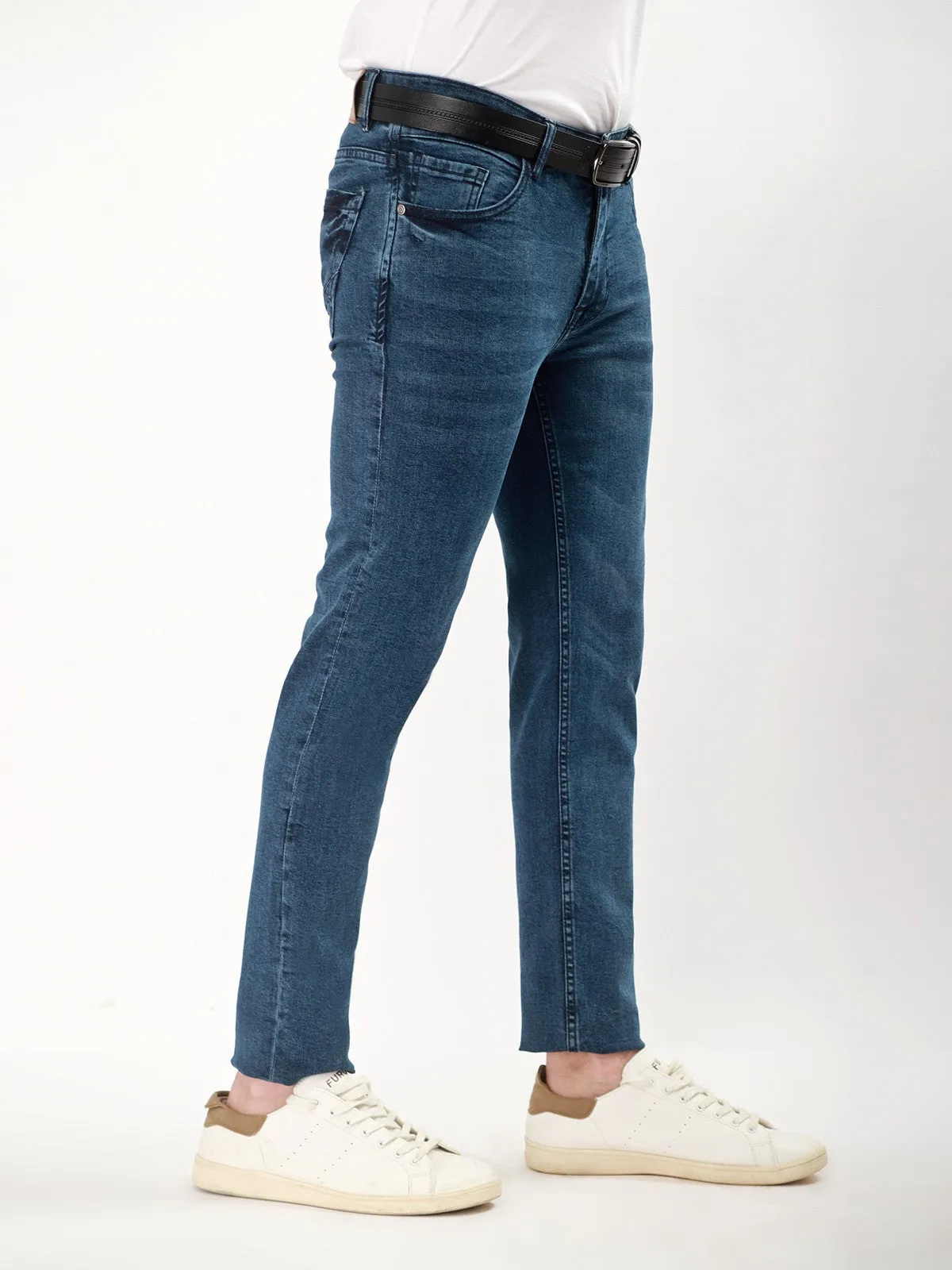 Men's Indigo Blue Jeans - EMBPD21-009