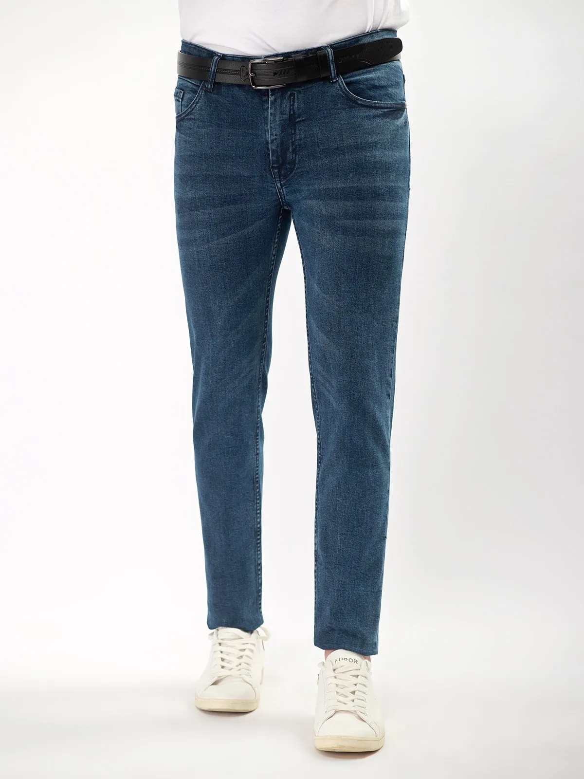 Men's Indigo Blue Jeans - EMBPD21-009