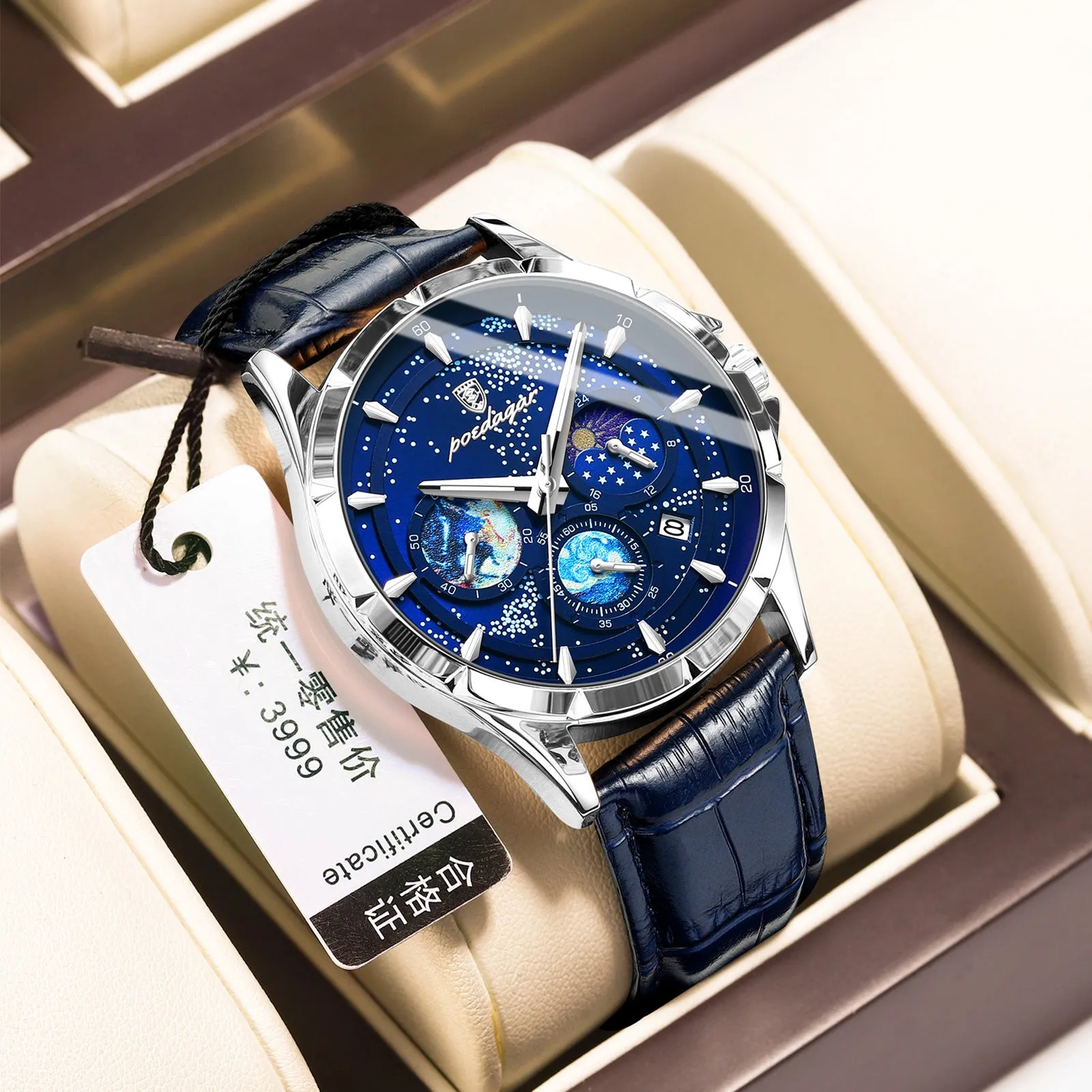 Men's Multi-functional Quartz Watch
